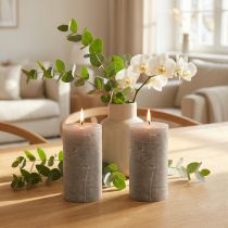 Artikel Ensfarvede lys grå 85x150mm 2stk