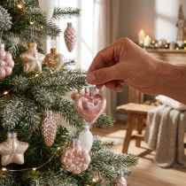 Artikel Juletræspynt glas Juletræspynt pastel 12 stk