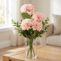 Artikel Kunstige Dahlia Kunstige Blomster Pink Med 5 Blomster 50cm