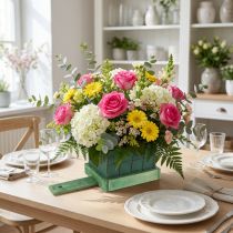 Artikel Blomsterskum klodser med træbund 21cm x 9cm x 8cm 8 stk
