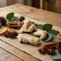Artikel Tørret ingefærdekoration Naturlig dekoration 500g