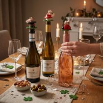Artikel Vinprop champagne kork vinprop lykkesymboler 6,5cm 3 stk