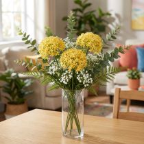 Artikel Prydløg Vild Allium kunstig Gul 70cm 3 stk