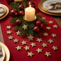 Artikel Stjerner glitter guld 1,5cm 144 stk