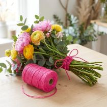 Artikel Jute bånd jute snor bånd jute fuchsia Ø2mm 200m