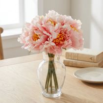Artikel Paeonia Peony Kunstig Blomst Peonie Pink Ø6cm 28cm 7 stk