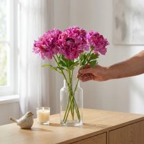 Artikel Kunstig ranunkelblomst, en detaljeret kopi til stue- og kontordekoration, 55 cm, 6 stk.
