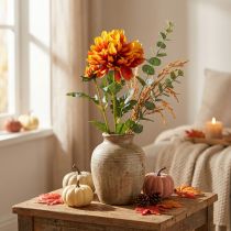 Artikel Kunstige blomster dekoration dahlia kunstige blomster orange 62cm