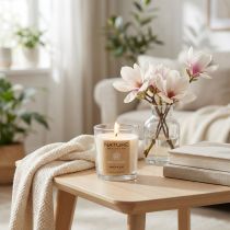 Artikel Duftlys i glas af naturlig voks Wenzel Candles Magnolia 85×70 mm