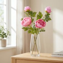 Artikel Kunstige Roser Pæoner Kunstige i Pink L80cm 2stk