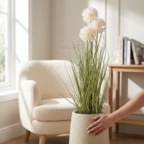 Artikel Kunstige blomster dekorativ kugleblomst allium prydløg kunstig 78cm