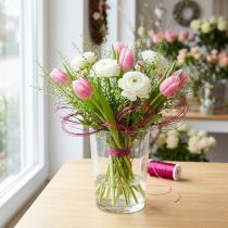 Artikel Bouillon-effekttråd Ø0,30 mm 100 g/140 m Pink – Hobbytråd Dekorationstråd til blomster og vinduer