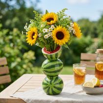 Artikel Vase vandmelon keramik vase sommer dekoration keramik H22cm