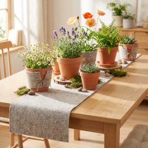 Artikel Filtbånd, pottetape grå-naturlig 15cm 5m
