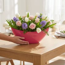 Artikel Dekorativ skål planteskål lyserød 39 cm x 12 cm H13cm