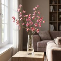 Artikel Oncidium Kunstige Orkideer Dekoration Pink Violet 93cm 2stk