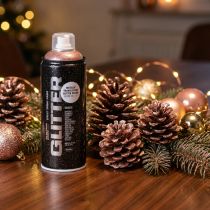 Artikel Glitterspray, rosaguld, guldspray, metallisk maling, Montana Cans 400ml