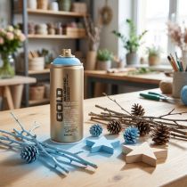 Artikel Lyseblå spraymaling Montana Gold Baby Blue 400ml