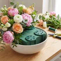Artikel Nåleholder blomsterarrangementsholder til blomsterskum grøn 3cm 50 stk