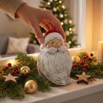 Artikel Julemandsfigur Julemand Rød, Hvid Polyresin 15cm