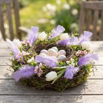 Artikel Fjer korte 30g lys violet