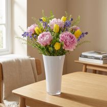 Artikel Vase “Fizzy” Ø13,5cm H20,5cm hvid 1 stk