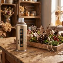 Artikel Spraydåse til dekoration og hobbymaling Montana guldbrun 400ml