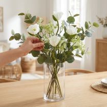 Artikel Kunstig blomst kunstig valmue majsrose hvid L55/60/70 cm Sæt med 3
