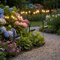 Artikel Solcellelamper udendørs LED-stiklamper varm hvid 70 cm 3 stk.