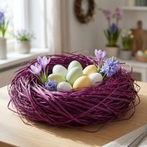 Artikel Dekorativ raffia til fremstilling af naturlig raffia raffia lilla 300g
