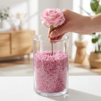 Artikel Dekorative granulat lyserøde dekorative sten 2mm - 3mm 2kg