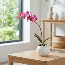 Artikel Kunstige orkideer i potte Phalaenopsis kunstige blomster orkideer pink 34cm