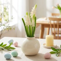 Artikel Kunstig hyacintblomstvase til elegant borddekoration og et stilfuldt look, 20 cm
