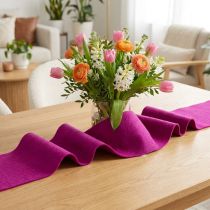 Artikel Filtbånd af uld, fuchsia, 15 cm x 5 m, til dekoration og kreative aktiviteter