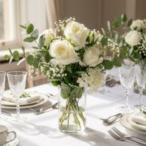 Artikel Rose hvid 40cm