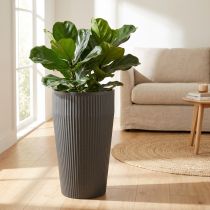 Artikel Gulvvase plastik antracit Ø28cm H46,5cm