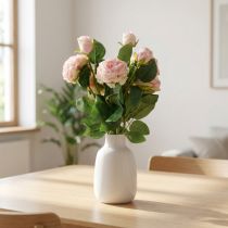 Artikel Artificial Roses Pink Artificial Roses Dry Look 53cm 3stk