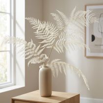 Artikel Tørret bregnedekoration bleget bragnebregne H75cm 10 stk