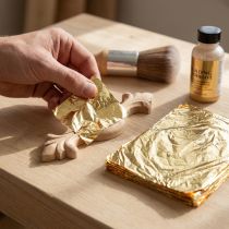Artikel Bladguld 16x16 cm, 100 ark til forgyldning og dekoration