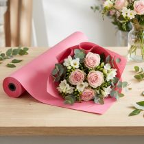 Artikel Manchetpapir blomsterpapir silkepapir pink 25cm 100m