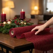 Artikel Dekovlies bordløber fleece bordløber rød bordeaux 23cm 25m