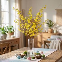 Artikel Kunstige Forsythia Dekorative Grene til Påske Gul 138cm