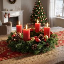 Artikel OASIS® Blomsterskumkransring Grøn H3cm Ø25cm 6 stk