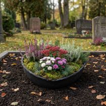 Artikel Oasis Sort Biolit Planter Hjerte Blomsterpotte Hjerte Sort 34cm