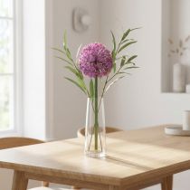 Artikel Kunstig Allium-blomst, prydløg, elegant rumdekoration, 90 cm