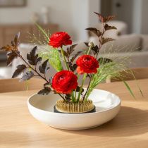Artikel Rund messing blomsterpindsvin til blomsterarrangementer og ikebana