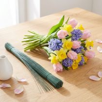 Artikel Indstiksledning grøn håndværkstråd blomsterhandlertråd Ø0,4mm 40cm 1kg