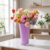Artikel Vase "Fizzy" Ø20cm H35cm Lilla 1 stk