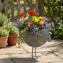 Artikel Urtepotte kylling metal fugl zink metal dekoration 51×16×37cm