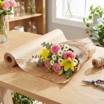 Artikel Honeycomb papir naturligt brunt indpakningspapir B50,5cm L2500cm